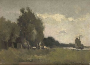A river landscape